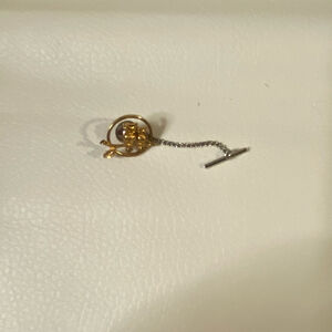 Vintage Gold Owl Men's Tie Tack
